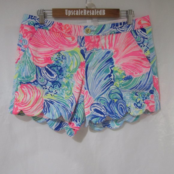 Lilly Pulitzer Pants - Lilly Pulitzer 10 Buttercup Stretch Short Beach Please